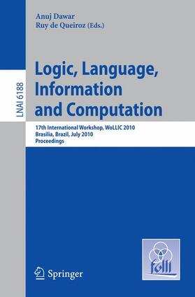 de Queiroz / Dawar |  Logic, Language, Information and Computation | Buch |  Sack Fachmedien