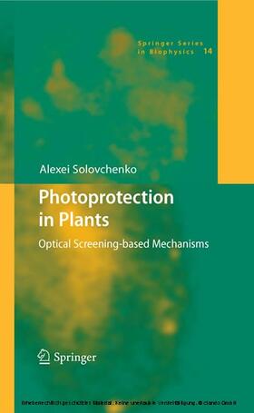Solovchenko | Photoprotection in Plants | E-Book | sack.de