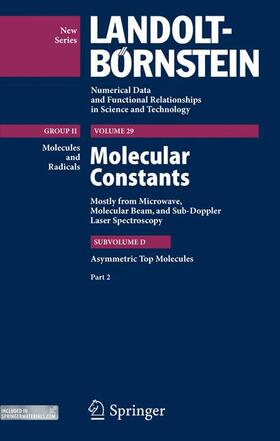 Demaison / Hüttner / Vogt |  Asymmetric Top Molecules, Part 3 | Buch |  Sack Fachmedien