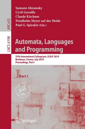 Abramsky / Gavoille / Kirchner |  Automata, Languages and Programming | Buch |  Sack Fachmedien