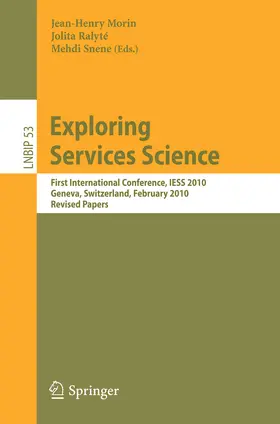 Morin / Ralyté / Snene | Exploring Services Science | E-Book | sack.de