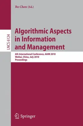 Chen |  Algorithmic Aspects in Information and Management | Buch |  Sack Fachmedien