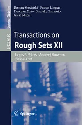 Slowinski / Lingras / Slowinski |  Transactions on Rough Sets XII | eBook | Sack Fachmedien