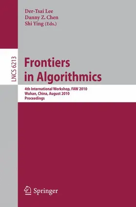 Lee / Chen / Ying |  Frontiers in Algorithms | Buch |  Sack Fachmedien