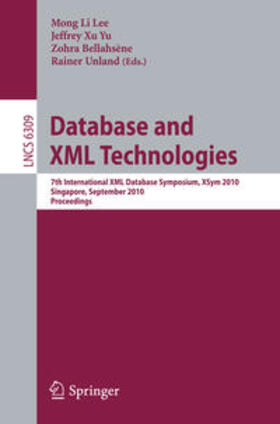 Lee / Yu / Bellahsene | Database and XML Technologies | E-Book | sack.de