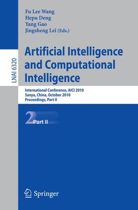 Wang / Deng / Lei |  Artificial Intelligence and Computational Intelligence | Buch |  Sack Fachmedien