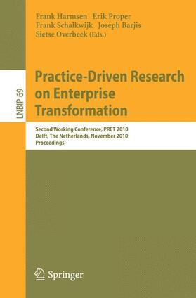 Harmsen / Schalkwijk / Barjis |  Practice-Driven Research on Enterprise Transformation | Buch |  Sack Fachmedien