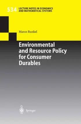 Runkel | Environmental and Resource Policy for Consumer Durables | E-Book | sack.de