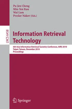 Cheng / Kan / Lam |  Information Retrieval Technology | eBook | Sack Fachmedien