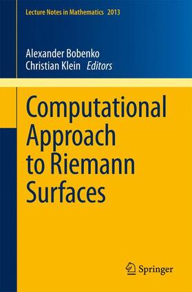 TU Berlin / Klein |  Computational Approach to Riemann Surfaces | Buch |  Sack Fachmedien