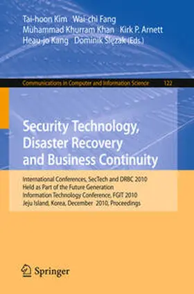 Fang / Khurram Khan / Arnett | Security Technology, Disaster Recovery and Business Continuity | E-Book | sack.de