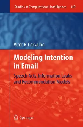 Carvalho |  Modeling Intention in Email | Buch |  Sack Fachmedien