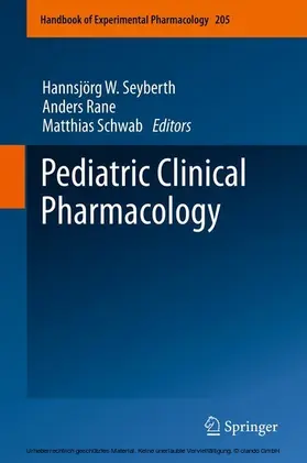 Seyberth / Rane / Schwab |  Pediatric Clinical Pharmacology | eBook | Sack Fachmedien