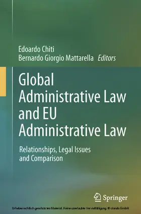 Chiti / Mattarella |  Global Administrative Law and EU Administrative Law | eBook | Sack Fachmedien