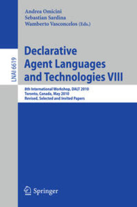 Omicini / Sardina / Vasconcelos |  Declarative Agent Languages and Technologies VIII | eBook | Sack Fachmedien