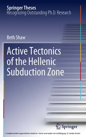 Shaw |  Active tectonics of the Hellenic subduction zone | eBook | Sack Fachmedien