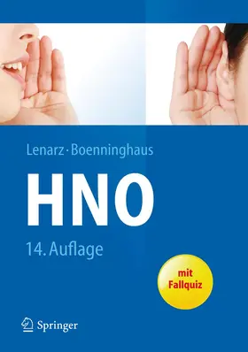 Lenarz / Boenninghaus |  Hals-Nasen-Ohren-Heilkunde | Buch |  Sack Fachmedien