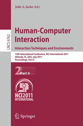 Jacko |  Human-Computer Interaction: Interaction Techniques and Environments | Buch |  Sack Fachmedien