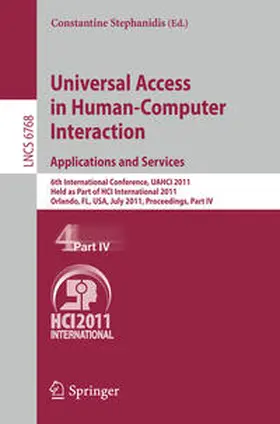 Stephanidis |  Universal Access in Human-Computer Interaction. Applications and Services | eBook | Sack Fachmedien