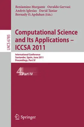 Murgante / Gervasi / Iglesias |  Computational Science and Its Applications - ICCSA 2011 | eBook | Sack Fachmedien