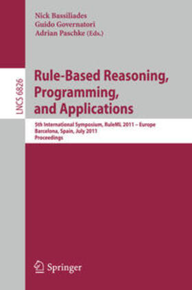 Bassiliades / Governatori / Paschke |  Rule-Based Reasoning, Programming, and Applications | eBook | Sack Fachmedien