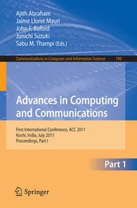 Abraham / Lloret Mauri / Buford |  Advances in Computing and Communications, Part I | eBook | Sack Fachmedien