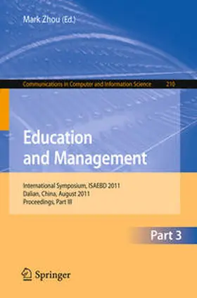 Zhou |  Education and Management | eBook | Sack Fachmedien