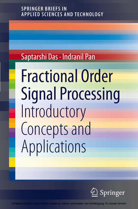 Das / Pan |  Fractional Order Signal Processing | eBook | Sack Fachmedien
