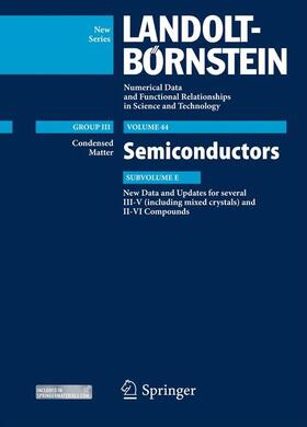 Rössler |  New Data and Updates for several III-V (including mixed crystals) and II-VI Compounds | Buch |  Sack Fachmedien