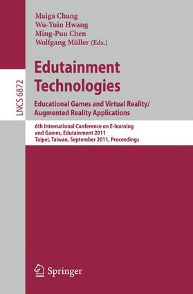 Chang / Mueller / Hwang |  Edutainment Technologies. Educational Games and Virtual Reality/Augmented Reality Applications | Buch |  Sack Fachmedien