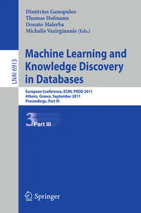 Gunopulos / Hofmann / Malerba |  Machine Learning and Knowledge Discovery in Databases, Part III | eBook | Sack Fachmedien