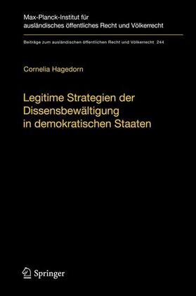 Hagedorn |  Legitime Strategien der Dissensbewältigung in demokratischen Staaten | eBook | Sack Fachmedien