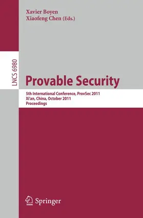 Boyen / Chen |  Provable Security | Buch |  Sack Fachmedien