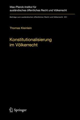 Kleinlein |  Konstitutionalisierung im Völkerrecht | eBook | Sack Fachmedien