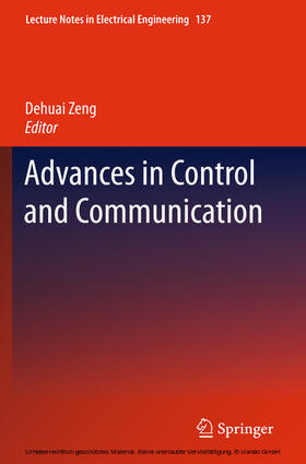 Zeng |  Advances in Control and Communication | eBook | Sack Fachmedien