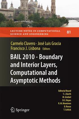 Clavero / Lisbona / Gracia |  BAIL 2010 - Boundary and Interior Layers, Computational and Asymptotic Methods | Buch |  Sack Fachmedien