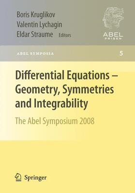 Kruglikov / Straume / Lychagin |  Differential Equations - Geometry, Symmetries and Integrability | Buch |  Sack Fachmedien