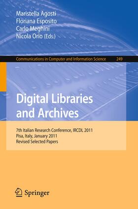 Agosti / Esposito / Meghini | Digital Libraries and Archives | Buch | 978-3-642-27301-8 | sack.de