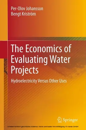 Johansson / Kriström |  The Economics of Evaluating Water Projects | eBook | Sack Fachmedien