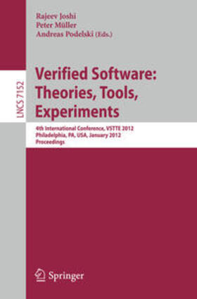 Joshi / Müller / Podelski | Verified Software: Theories, Tools, Experiments | E-Book | sack.de