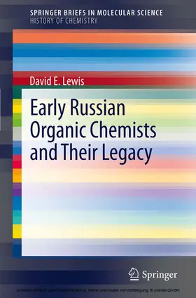 Lewis |  Early Russian Organic Chemists and Their Legacy | eBook | Sack Fachmedien