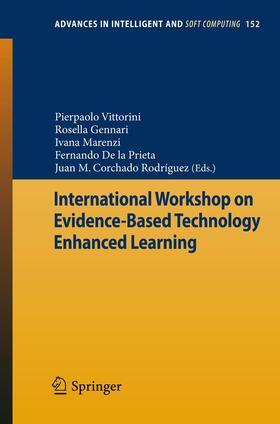 Vittorini / Gennari / Rodríguez |  International Workshop on Evidence-Based Technology Enhanced Learning | Buch |  Sack Fachmedien