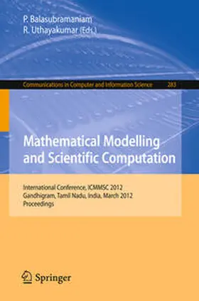 Balasubramaniam / Uthayakumar |  Mathematical Modelling and Scientific Computation | eBook | Sack Fachmedien