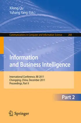 Qu / Yang |  Information and Business Intelligence | eBook | Sack Fachmedien