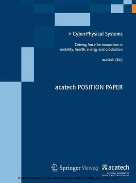 acatech |  Cyber-Physical Systems | eBook | Sack Fachmedien