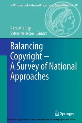 Hilty / Nérisson | Balancing Copyright - A Survey of National Approaches | E-Book | sack.de