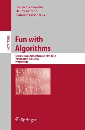 Kranakis / KRIZANC / Luccio |  Fun with Algorithms | Buch |  Sack Fachmedien