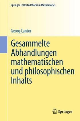 Cantor / Zermelo |  Gesammelte Abhandlungen mathematischen und philosophischen Inhalts | Buch |  Sack Fachmedien