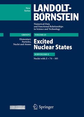 Schopper / Soroko / Sukhoruchkin |  Excited Nuclear States - Nuclei with Z = 74-103 | Buch |  Sack Fachmedien