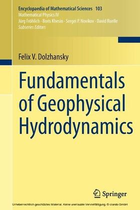 Dolzhansky |  Fundamentals of Geophysical Hydrodynamics | eBook | Sack Fachmedien